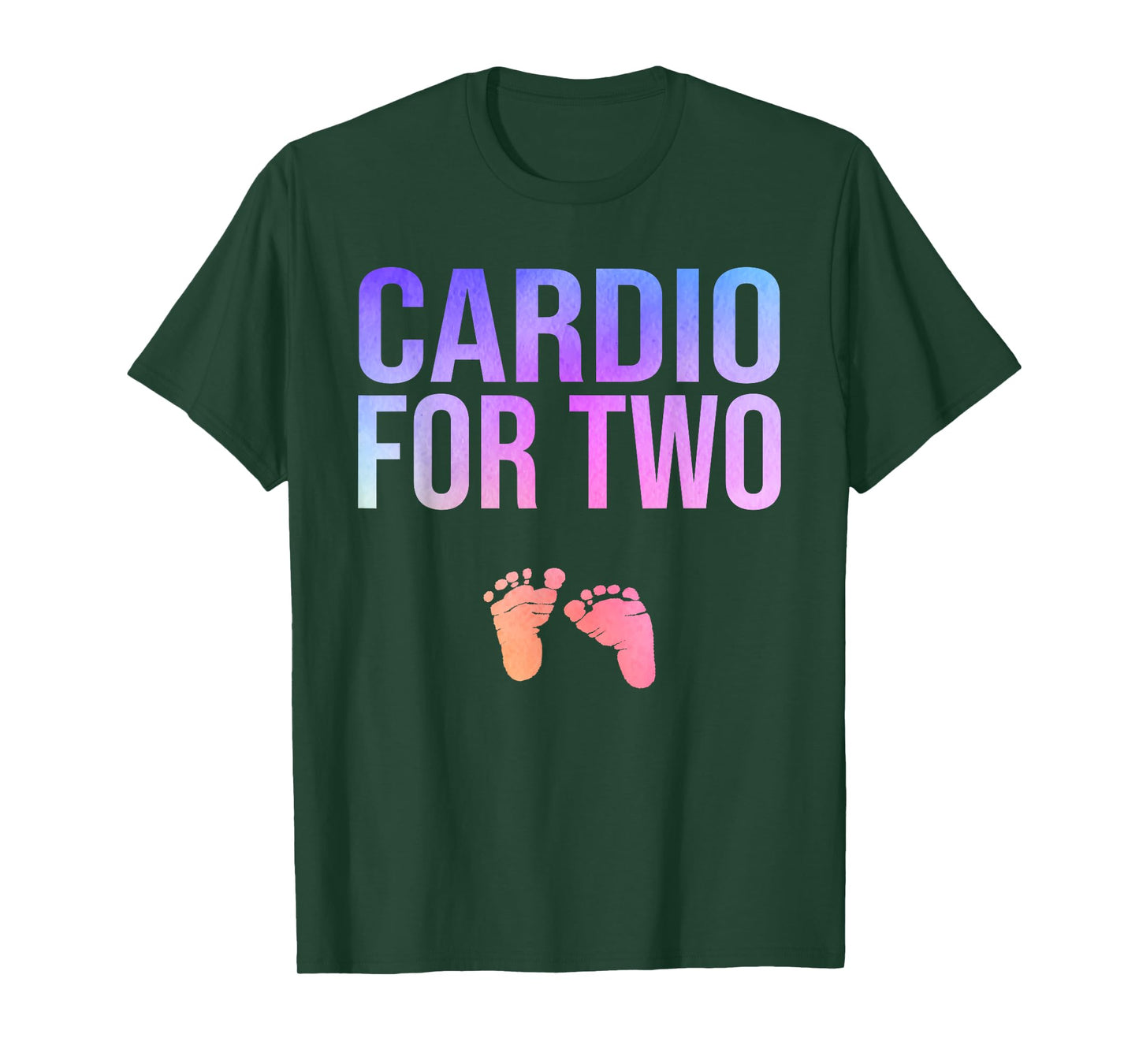 Cardio For Two Funny Pregnancy Workout T-Shirt