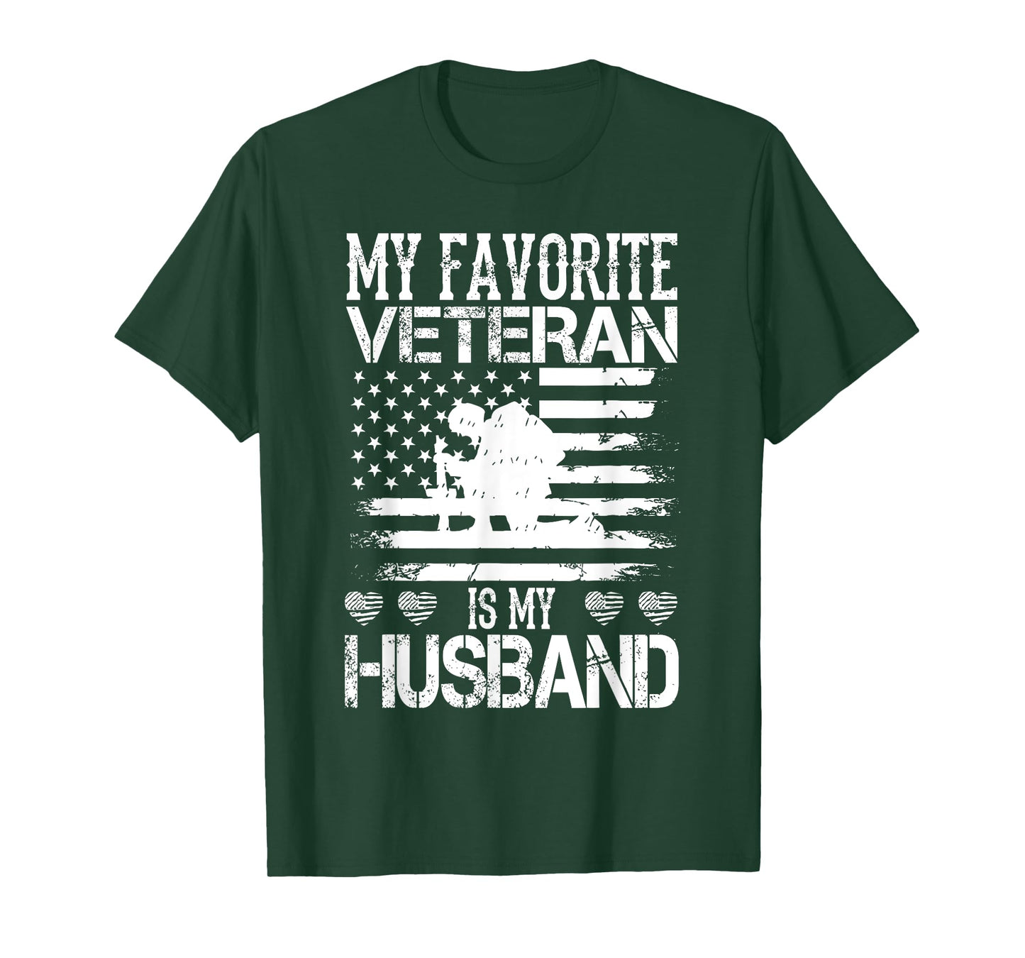 My Favorite Veteran Is My Husband Military Veterans Day T-Shirt