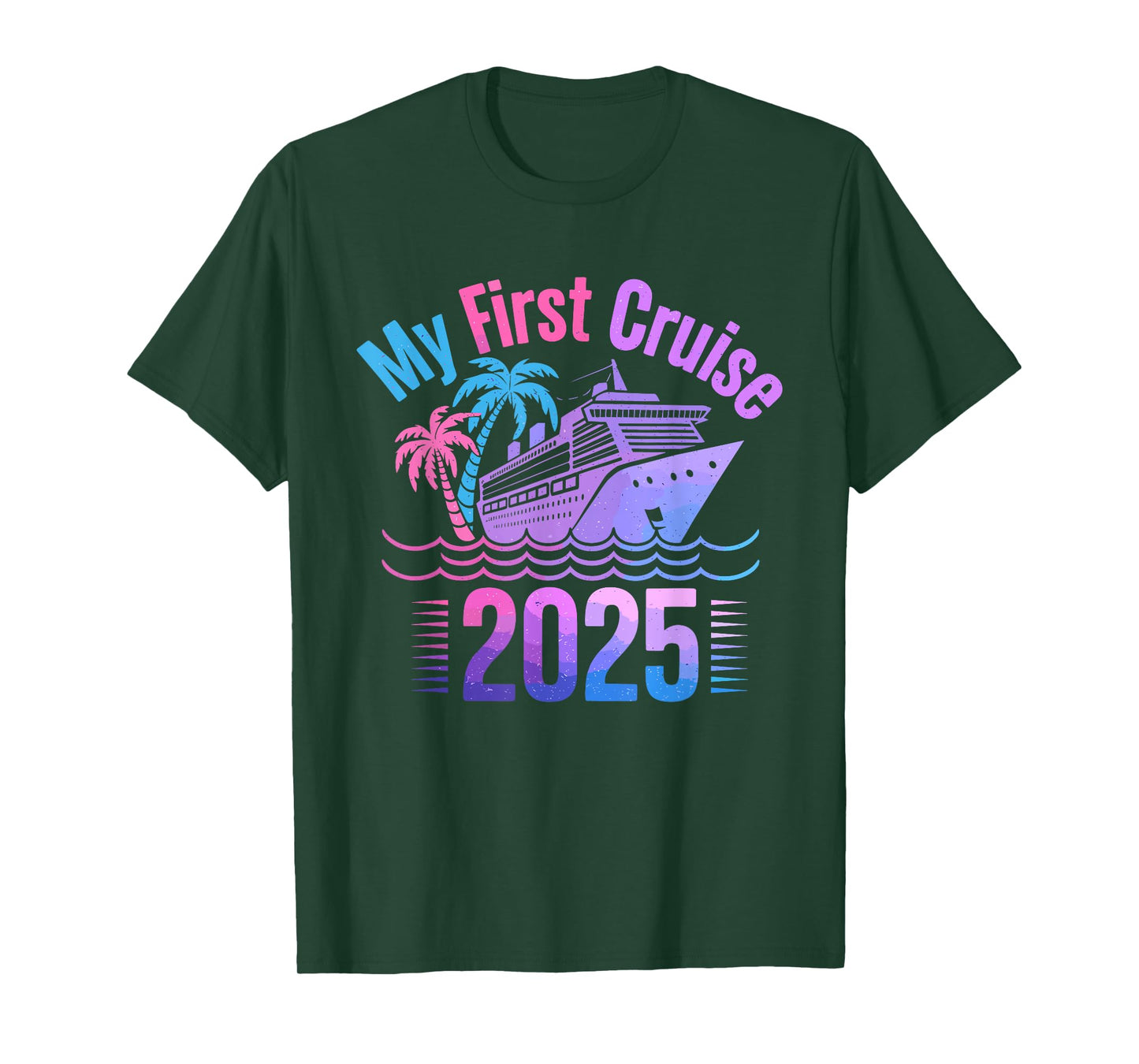 My First Cruise 2025 Funny First Time Cruise Vacation 2025 T-Shirt