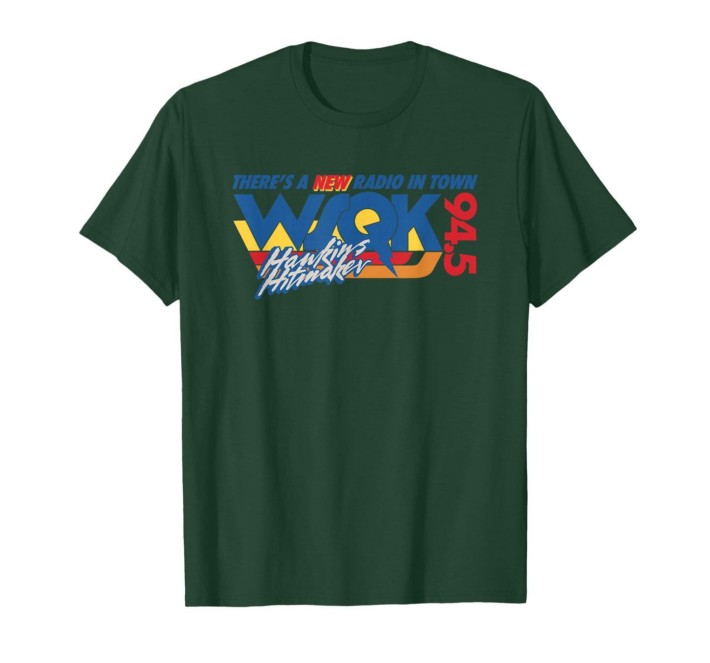 Stranger Things Hawkins WSQK 94.5 Hitmaker Logo T-Shirt