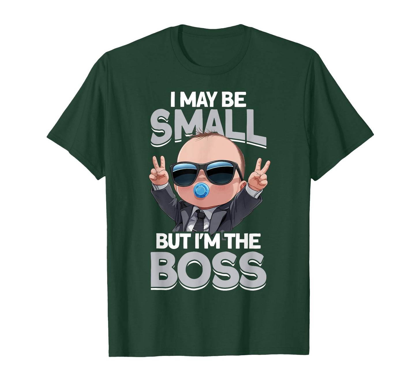 Baby Boss "I May Be Small But I'm The Boss" Like A Boss Kids T-Shirt