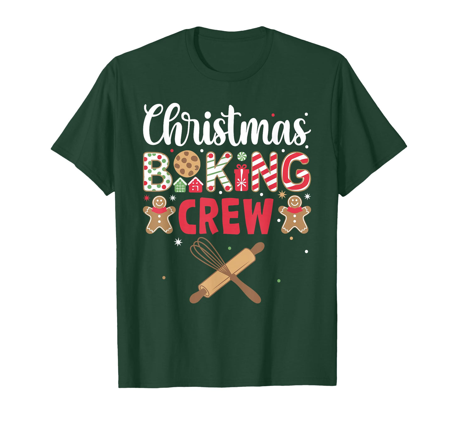 Funny Christmas Baking Crew Baking Christmas Cookie T-Shirt