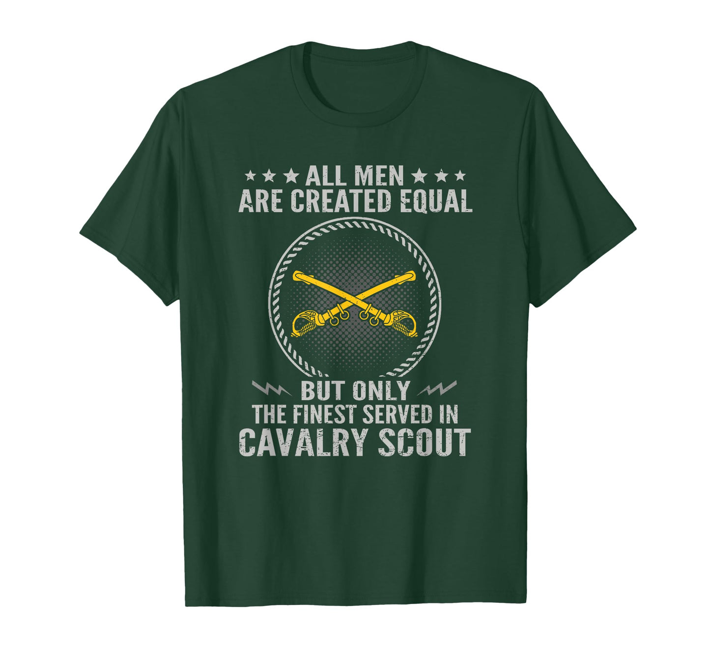 Only The Finest Served In Cavalry Scout US Veteran T-Shirt