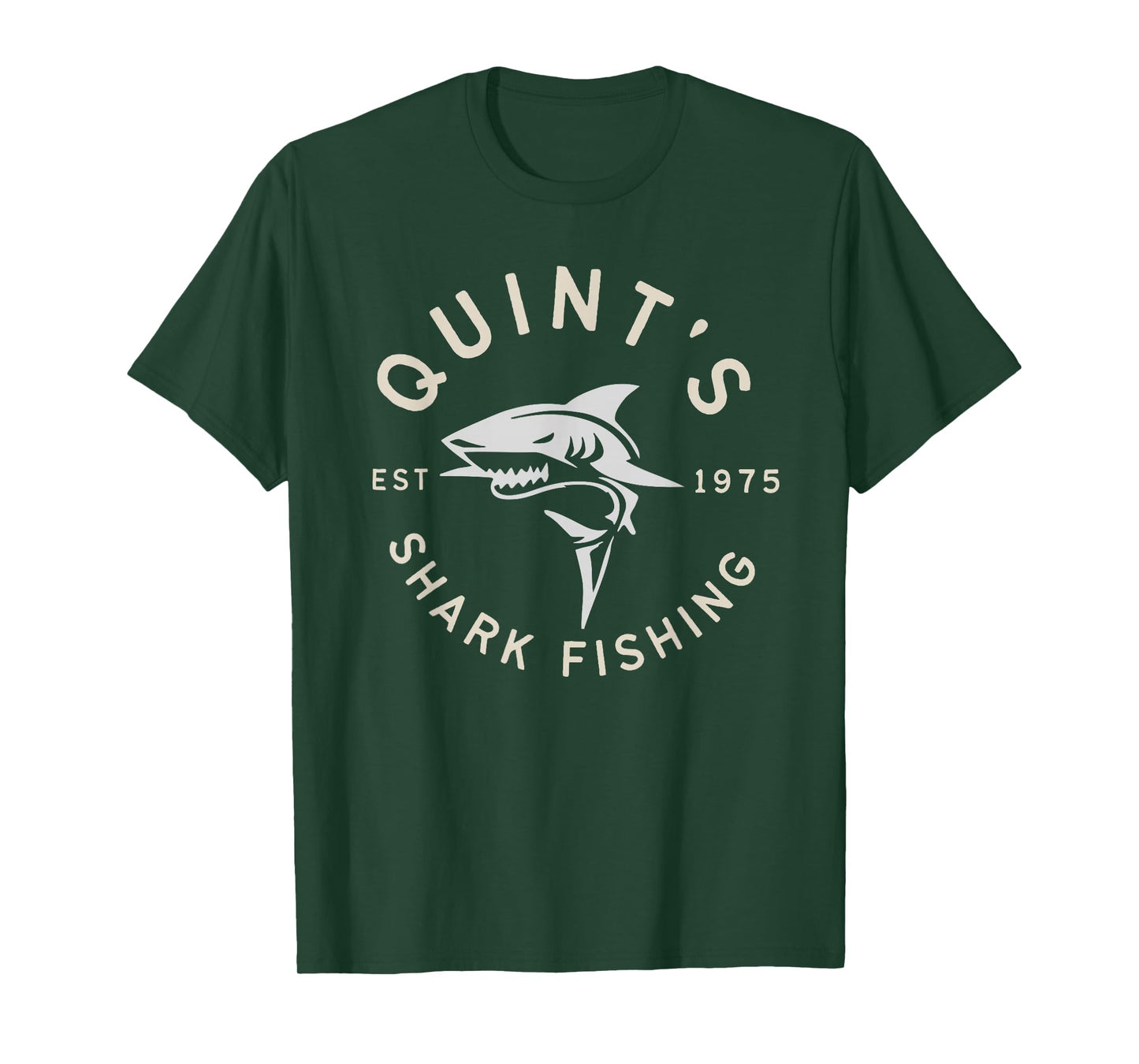 Vintage Quint's Shark Fishing 1975 Retro T-Shirt