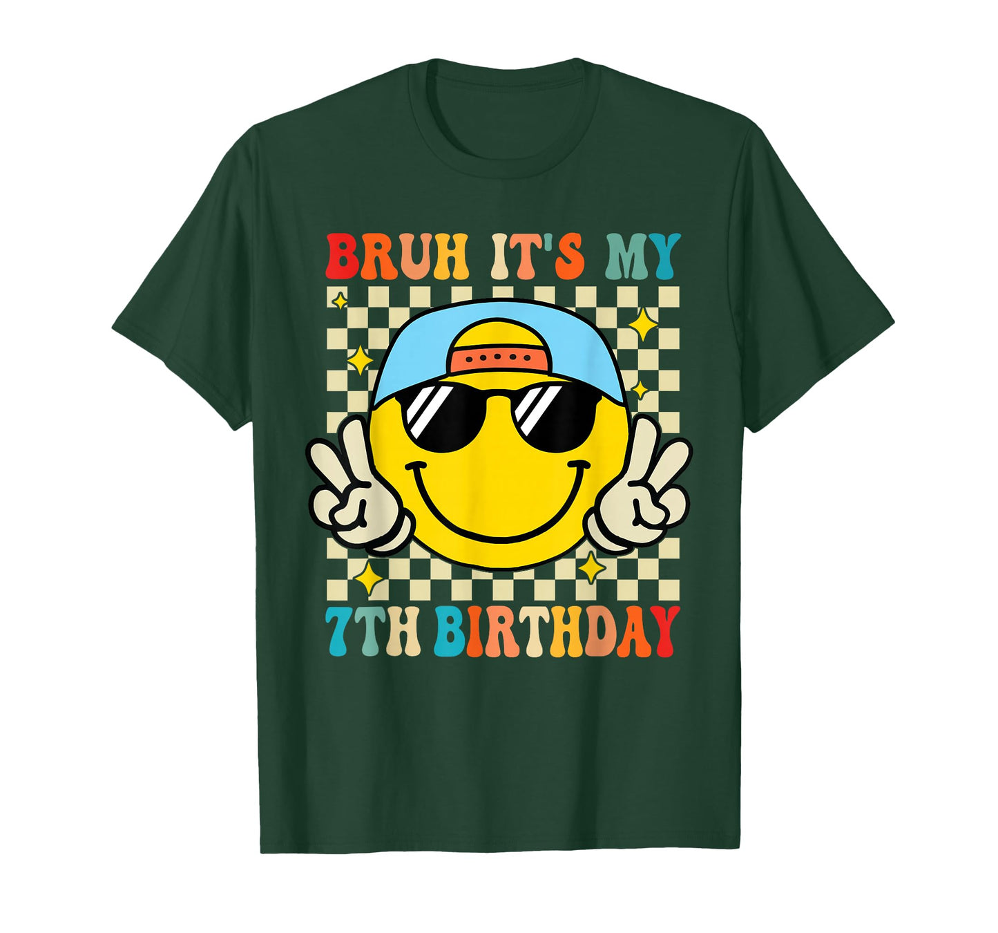 Bruh It's My 7th Birthday 7 Year Old Birthday Boys Girls T-Shirt