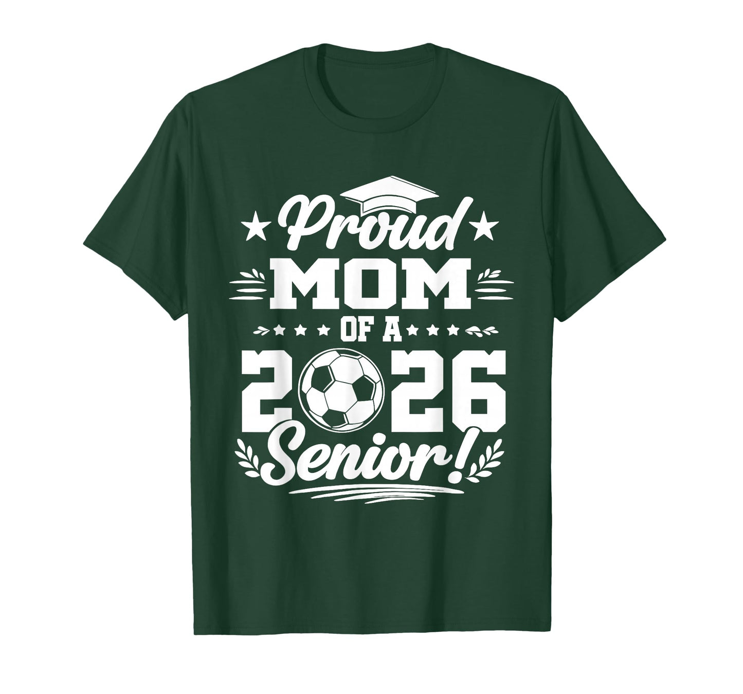 Proud Mom of A 2026 Senior Soccer Graduate T-Shirt