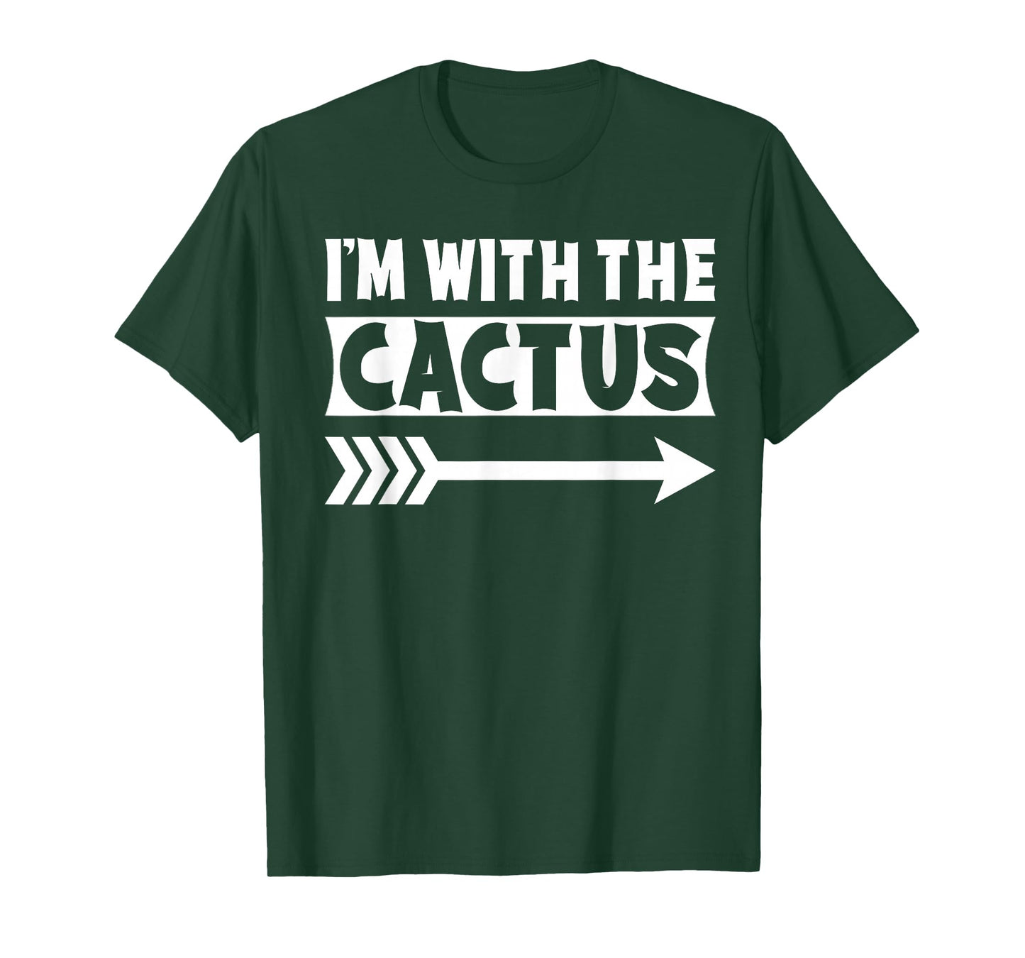 I'm With The Cactus Halloween Costume Cactus Halloween T-Shirt