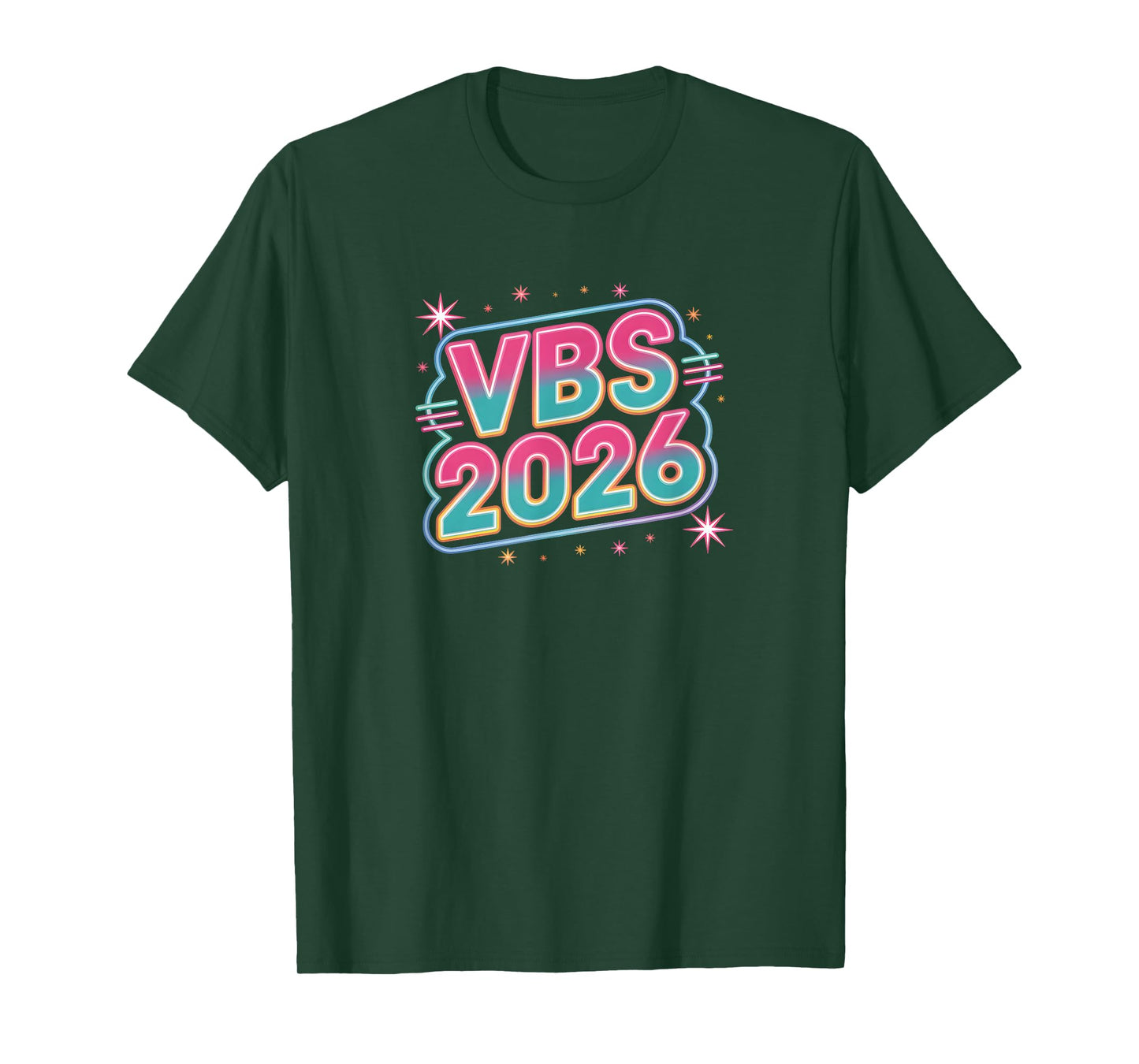 I Love VBS 2026 Vacation Bible School Lighted Sign T-Shirt