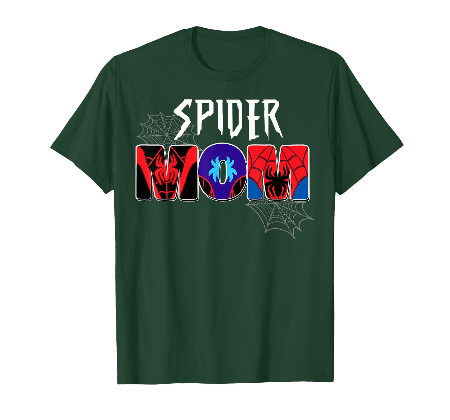 Women Spider Mom Mother's Day Matching Family Birthday T-Shirt