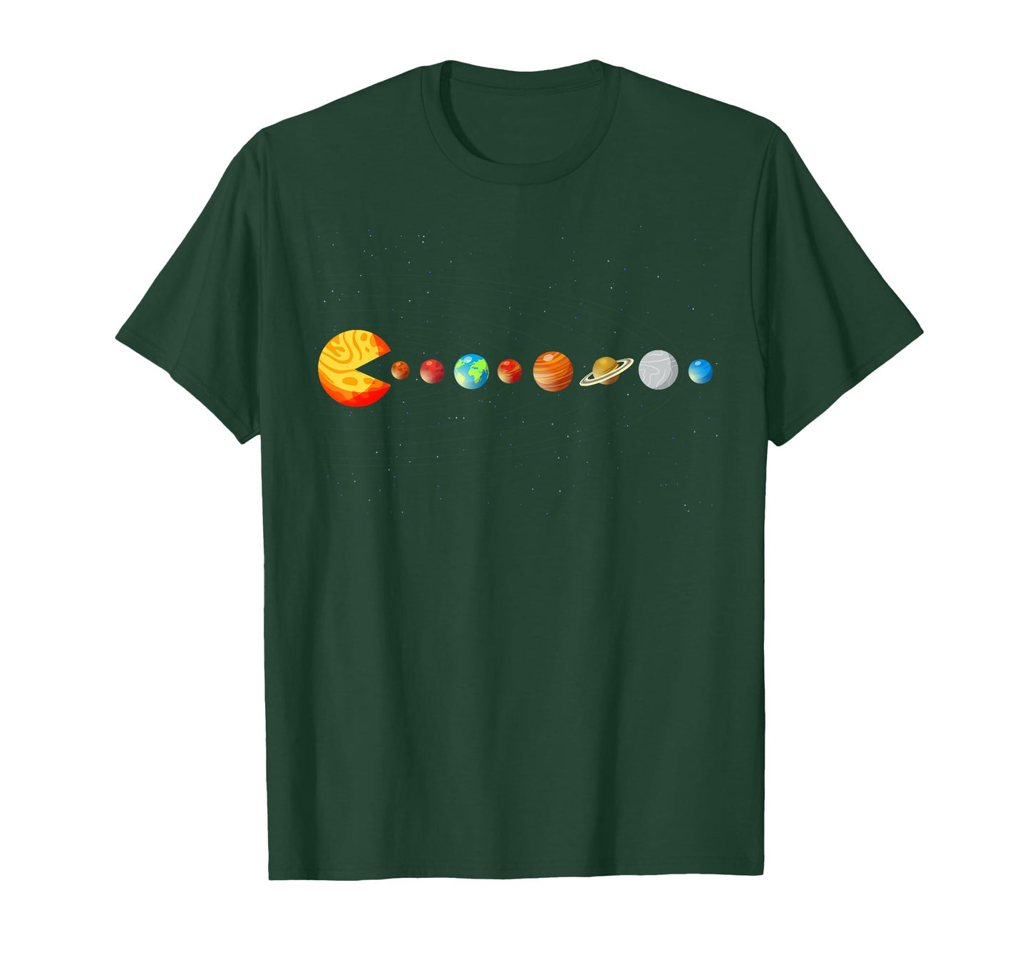 Funny Solar System Teacher Video Games Sun Eating Planets T-Shirt