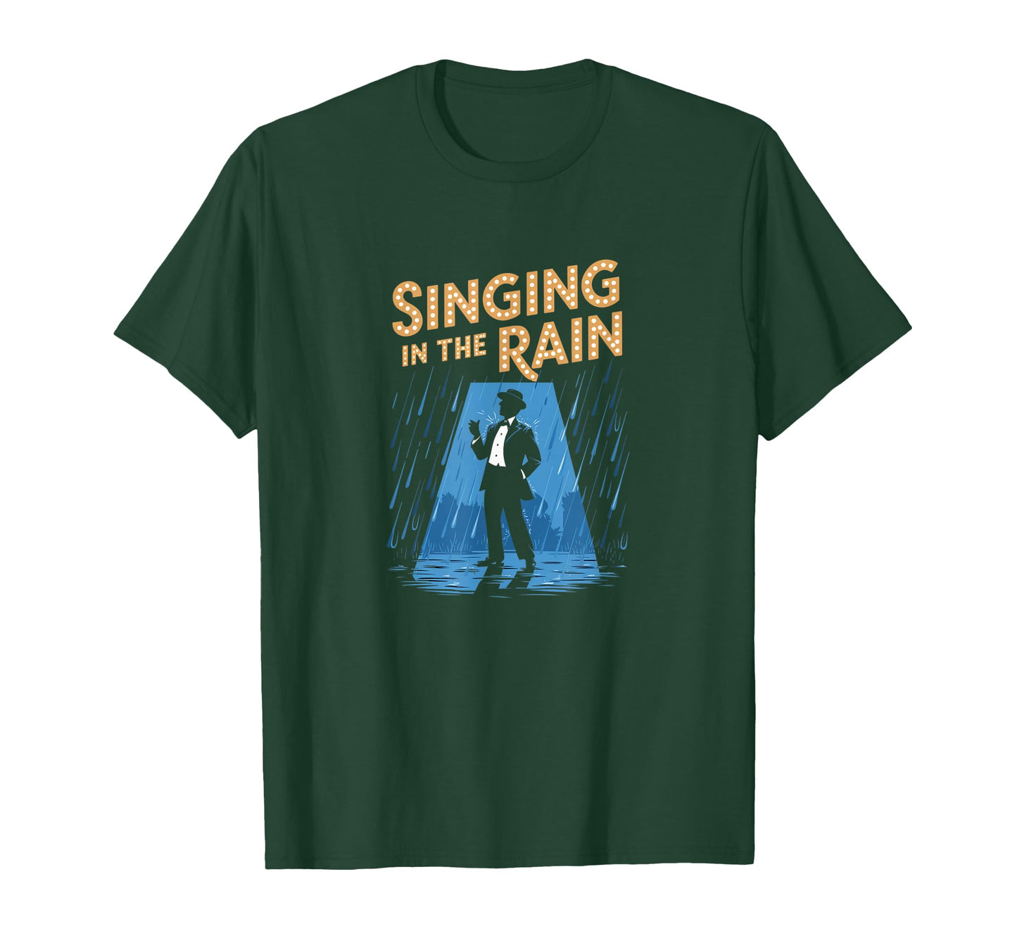 Singing in the Rain Retro Musical Theatre Tap Dance Broadway T-Shirt