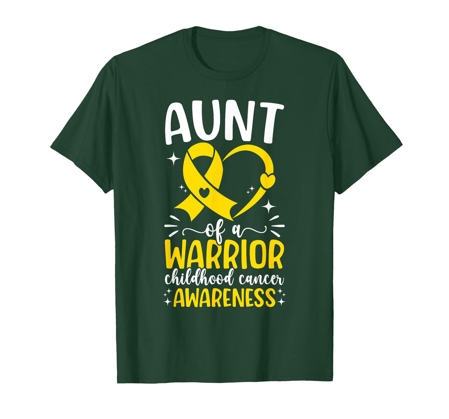Childhood Cancer Aunt of A Childhood Cancer Warrior Aunt T-Shirt