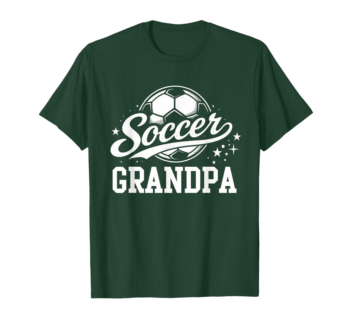 Soccer Grandpa Vintage Soccer Ball T-Shirt