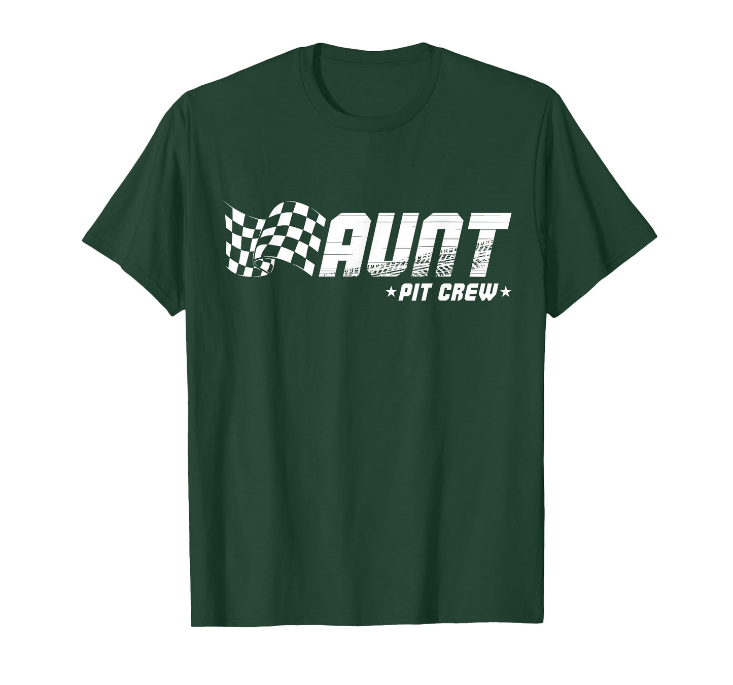 Aunt Pit Crew Race Car Birthday Family Racing T-Shirt