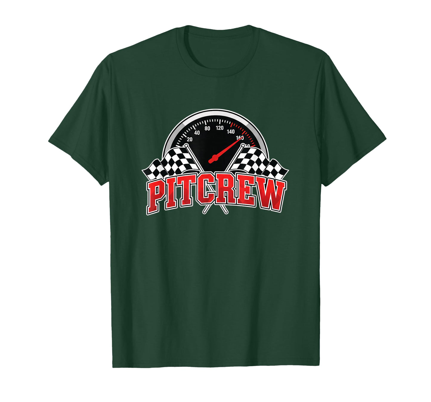 Car Pit Crew Racing Speedometer Pitcrew Design T-Shirt