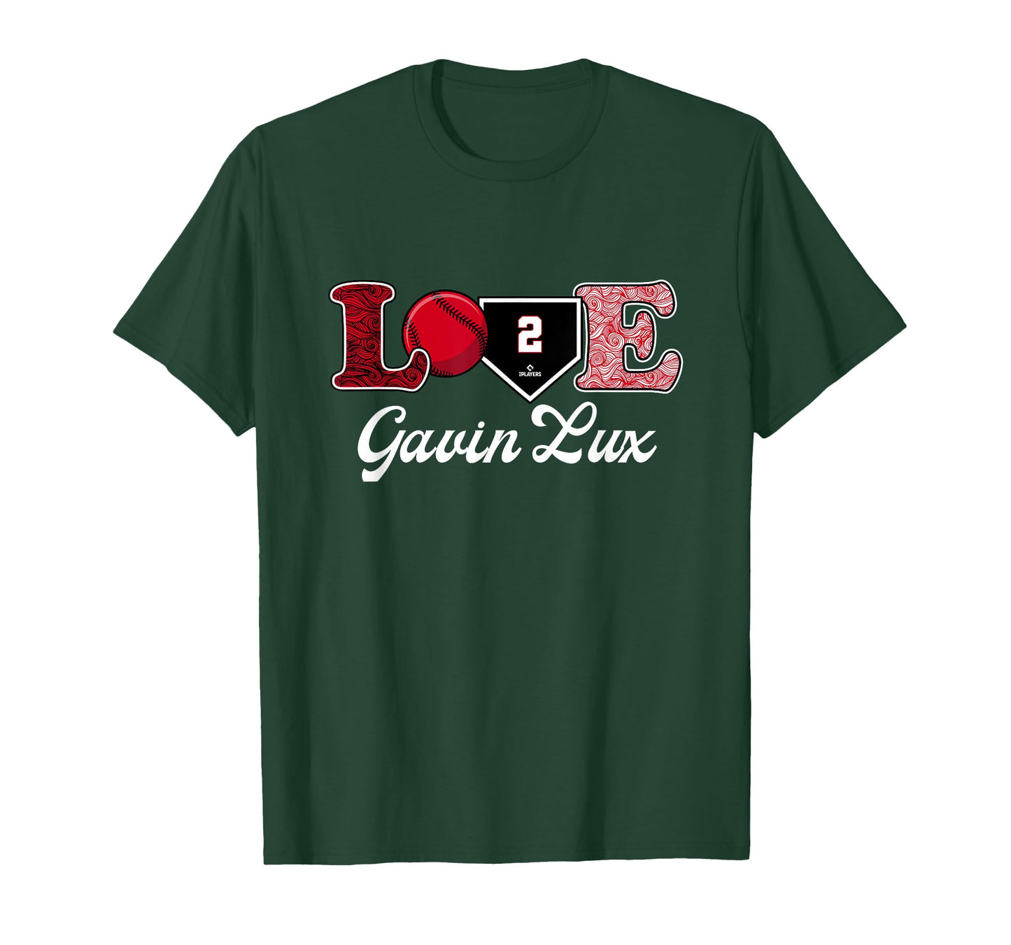 Love Gavin Lux Cincinnati Baseball MLBPA T-Shirt