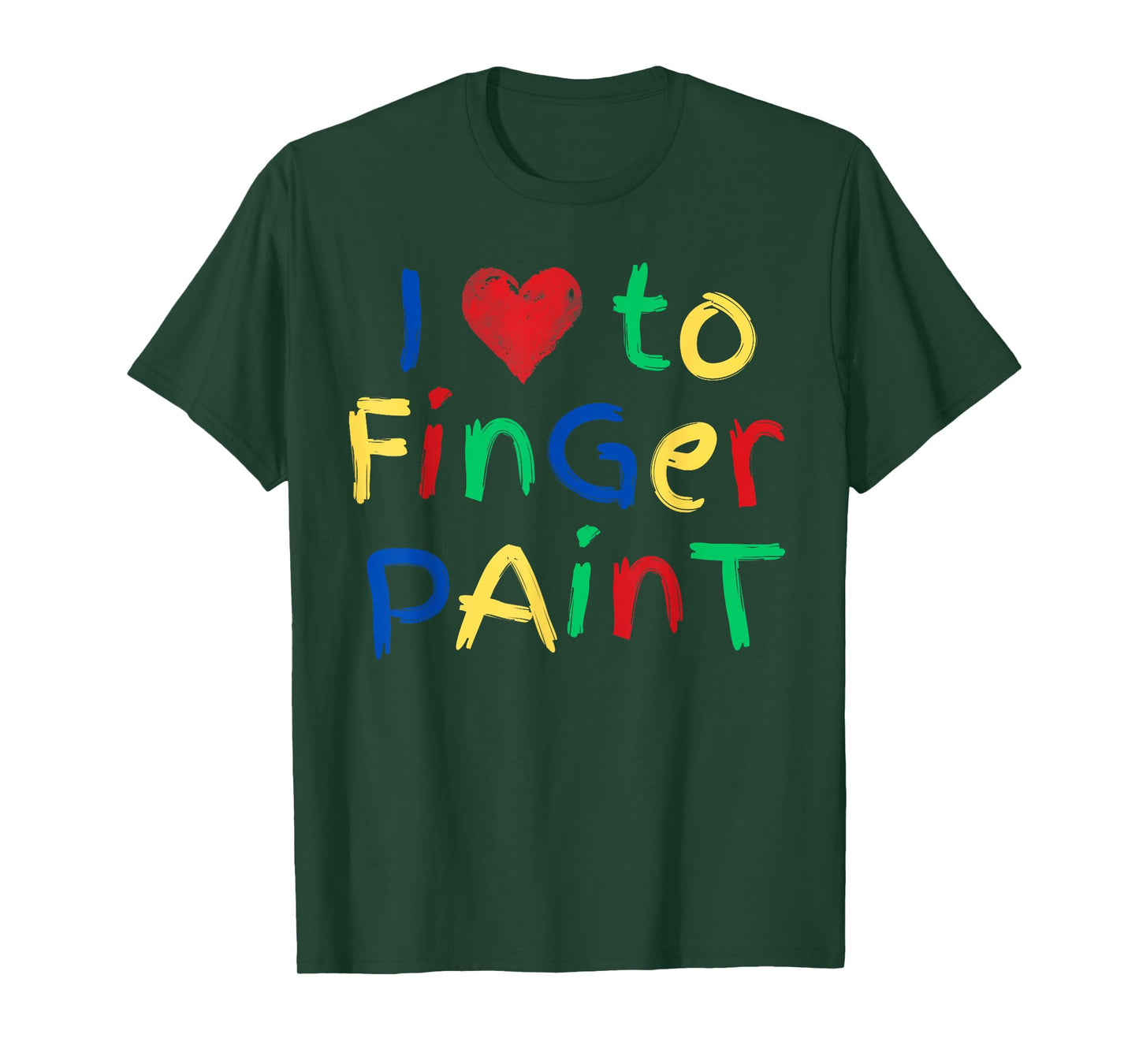 I Heart Love To Finger Paint I'm Paint Funny Couples T-Shirt