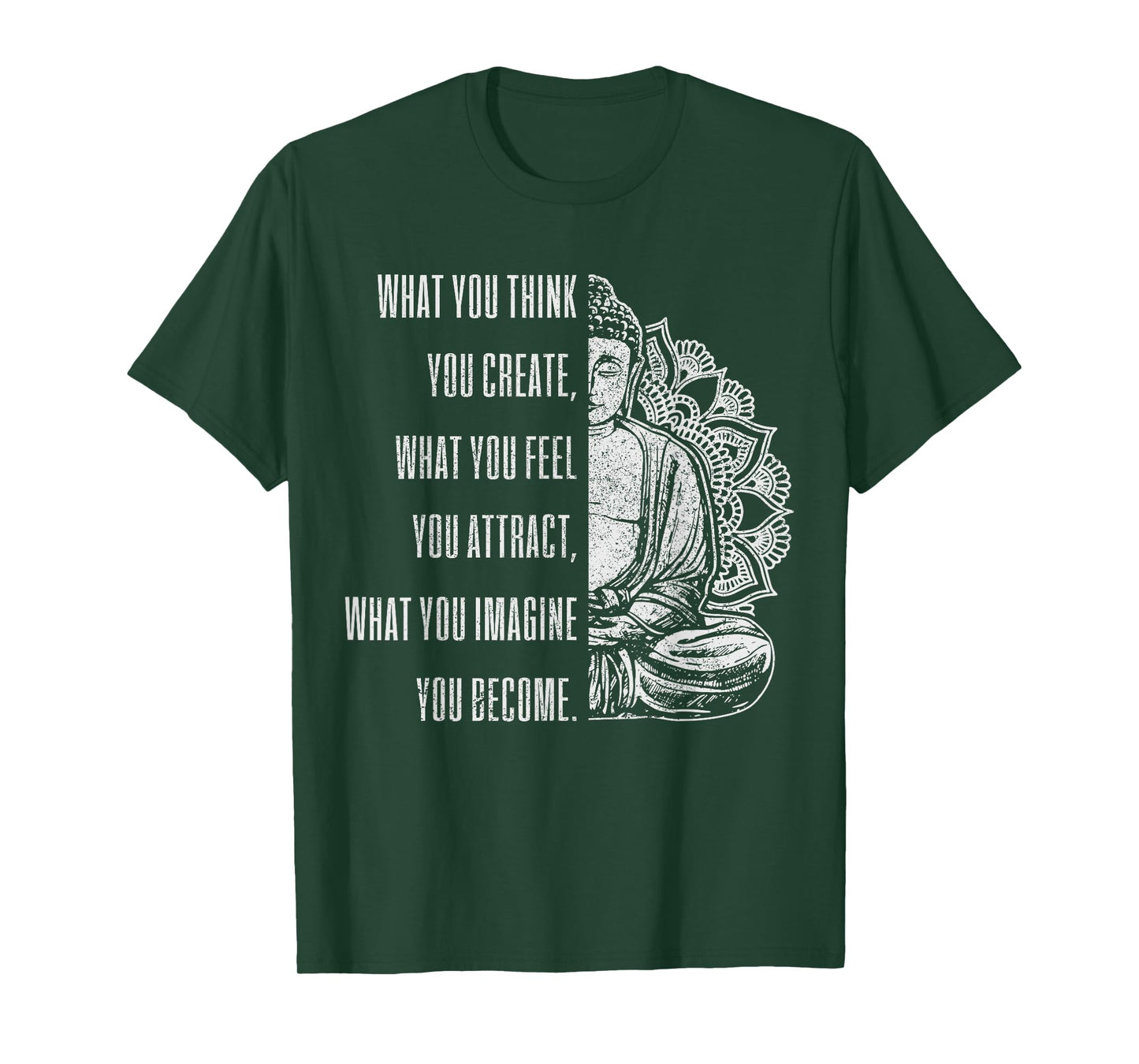 Buddha Spiritual Saying Mandala Buddhism Yoga Gift T-Shirt