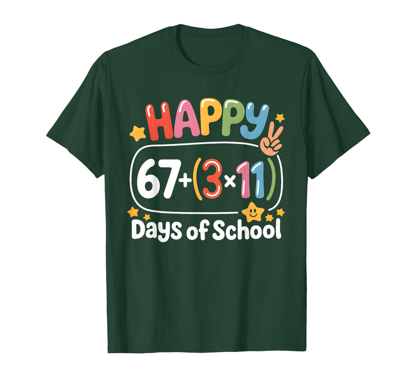 Math Equation 100th Day Teachers Kids 100 Days of School T-Shirt