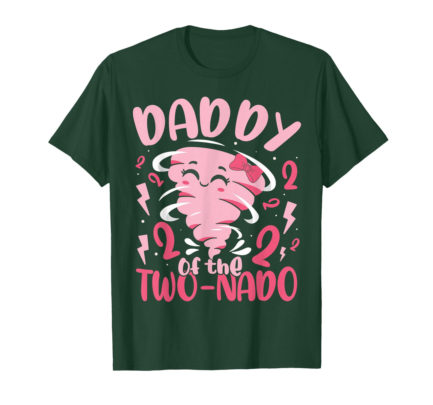Daddy of the Two-nado Tornado Theme 2nd Birthday Party Kids T-Shirt