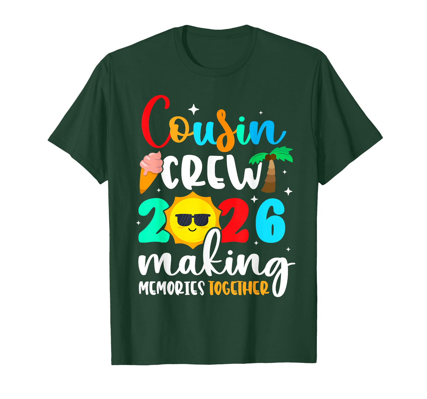 Cousin Crew 2026 Summer Vacation Beach Family Trips Matching T-Shirt