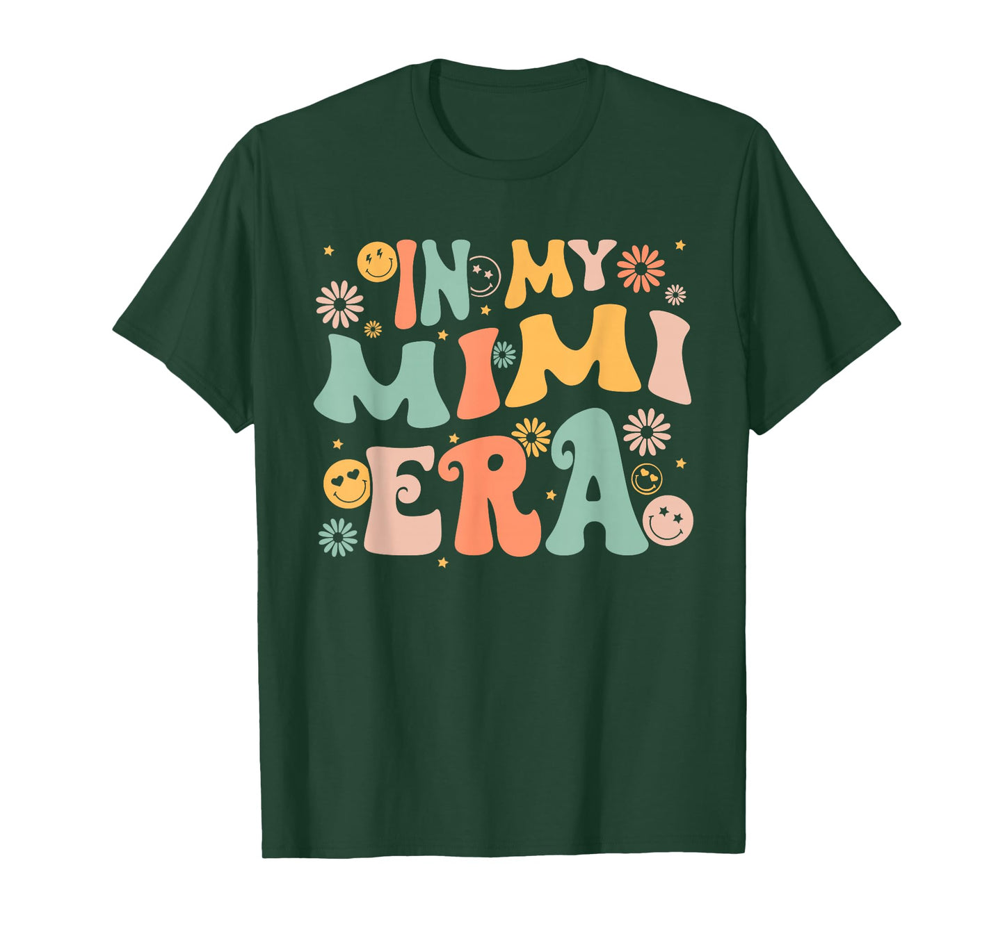 In My Mimi Era Groovy Retro Cool for Grandma Mother's Day T-Shirt