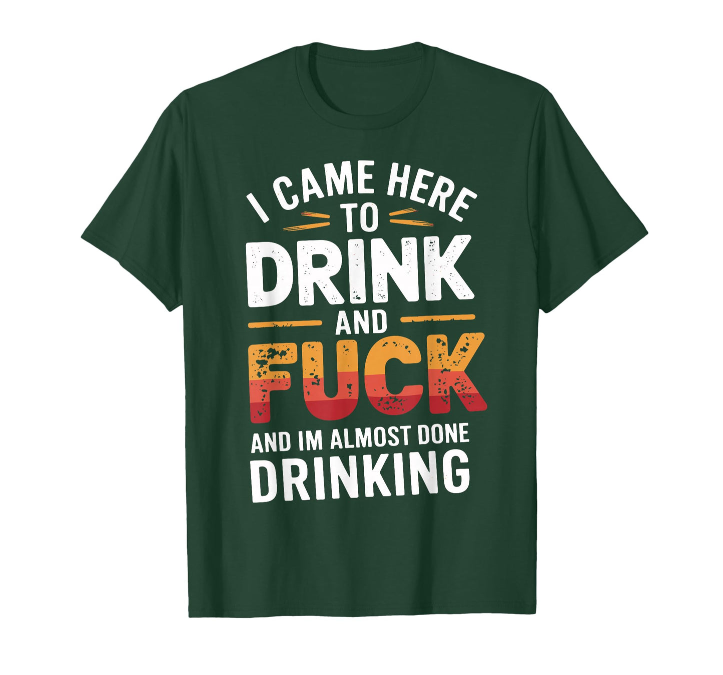 I Came Here To Drink And Fck Funny Party T-Shirt