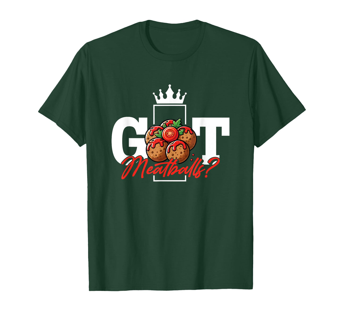 Meatball Lover Funny Italian Food Foodie I Love Meatballs T-Shirt