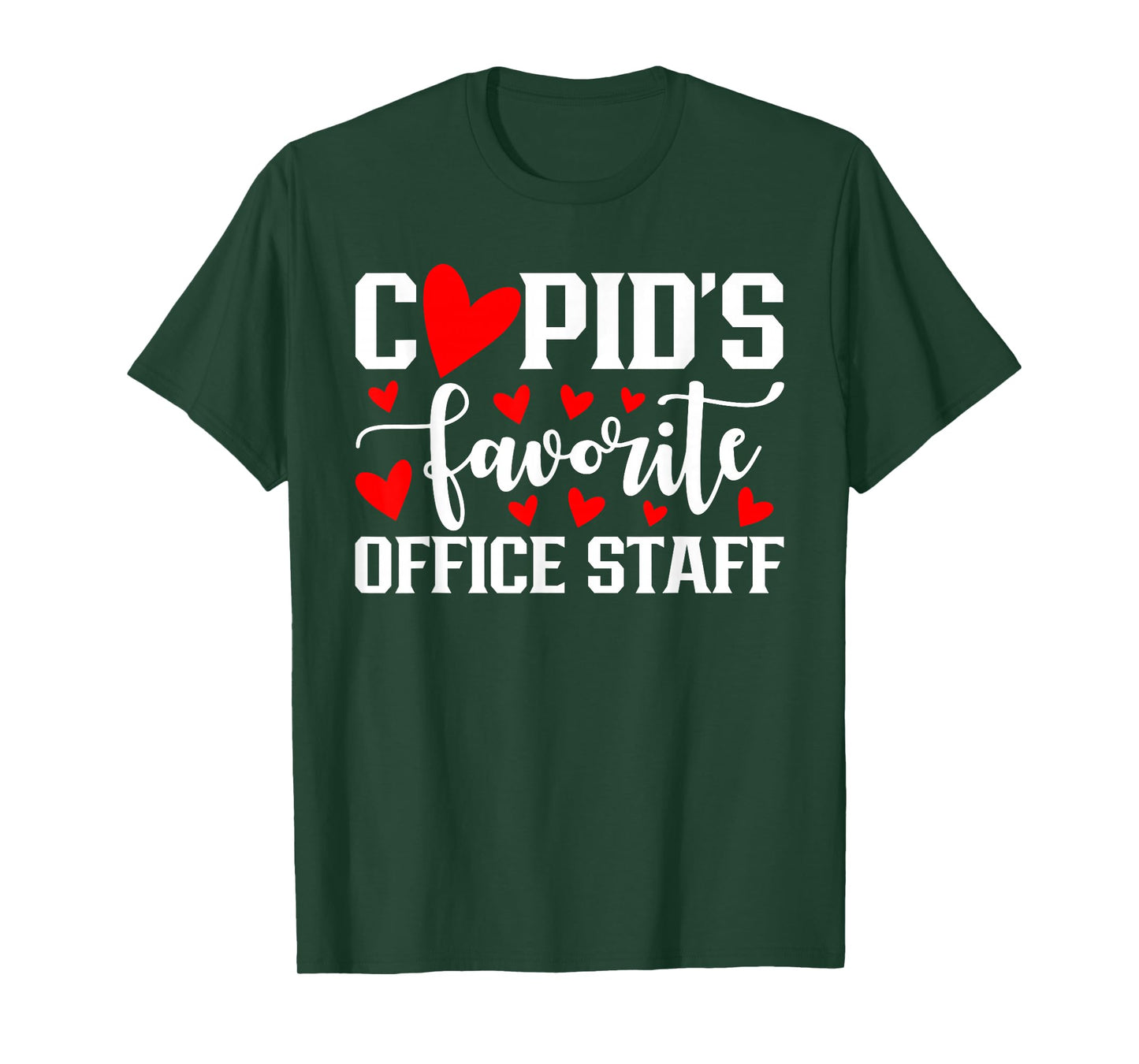 Cupid's Favorite Office Staff Cute Heart Valentine's Day T-Shirt