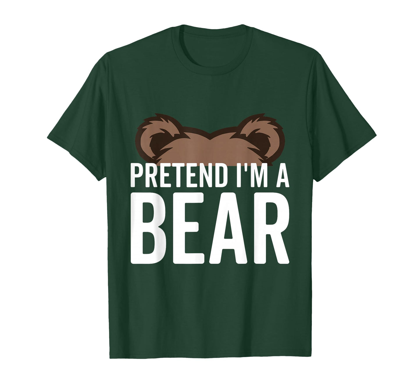 Pretend I'm A Bear Lazy Halloween Costume Halloween party T-Shirt