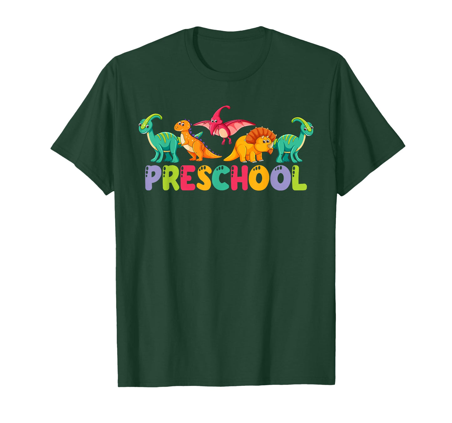 Retro Preschool Cute Dinosaur Preschool Teacher Kids Boys T-Shirt