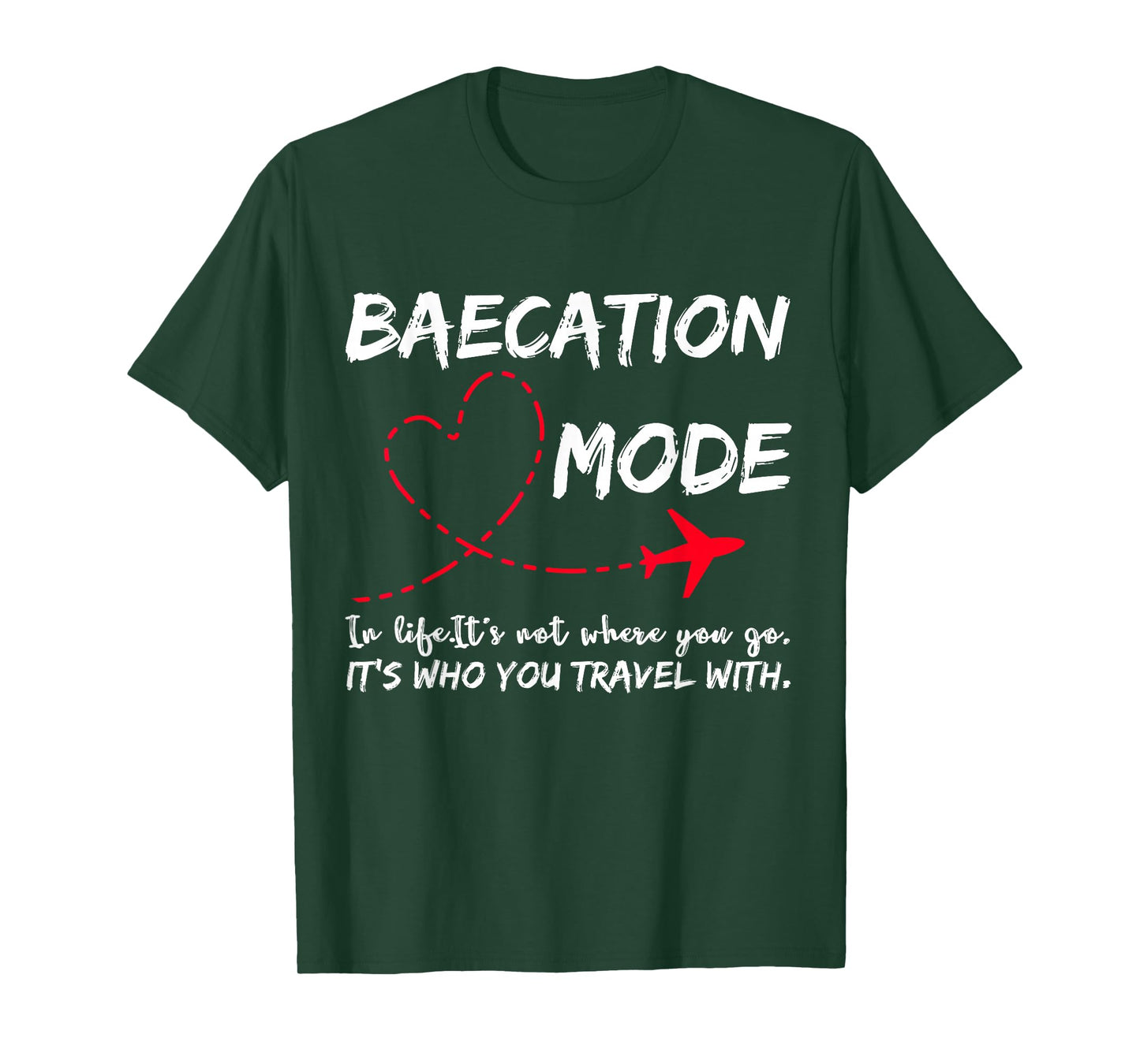 Cute Couples Trip Matching Vacation Baecation Mode-Vibes Tee T-Shirt