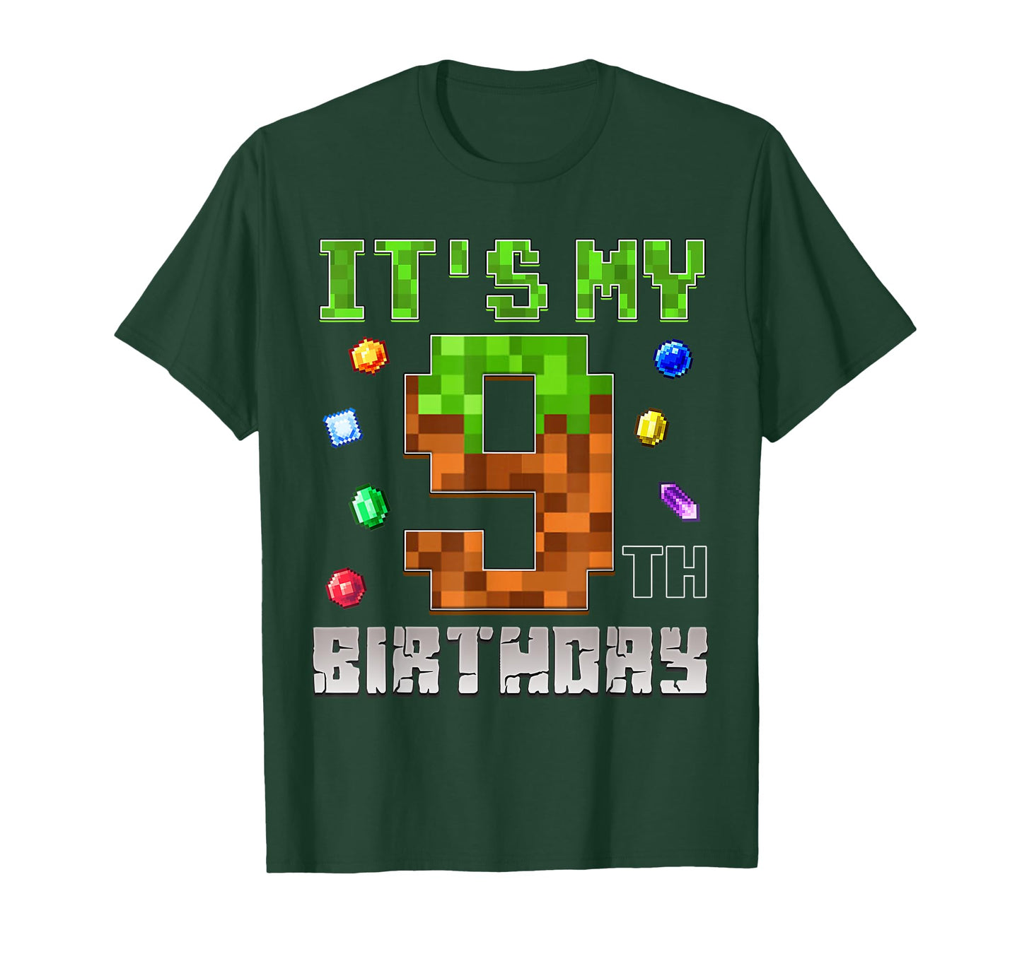 Birthday Boy Shirt It's My 9th Birthday Video Game Pixel T-Shirt