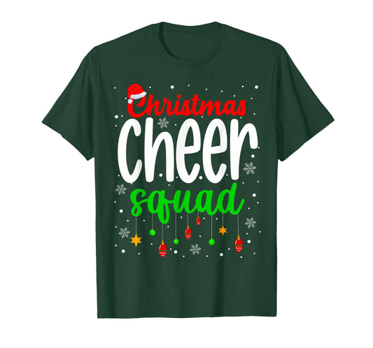 Cheerleading Sports Lover Christmas Cheer Squad T-Shirt