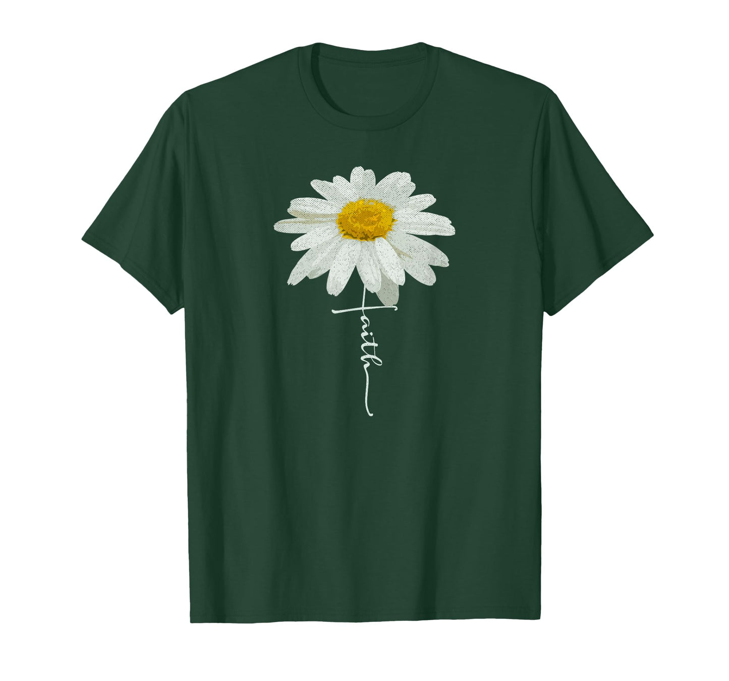 Christian Faith Cross Daisy Flower, Christian Men Women T-Shirt