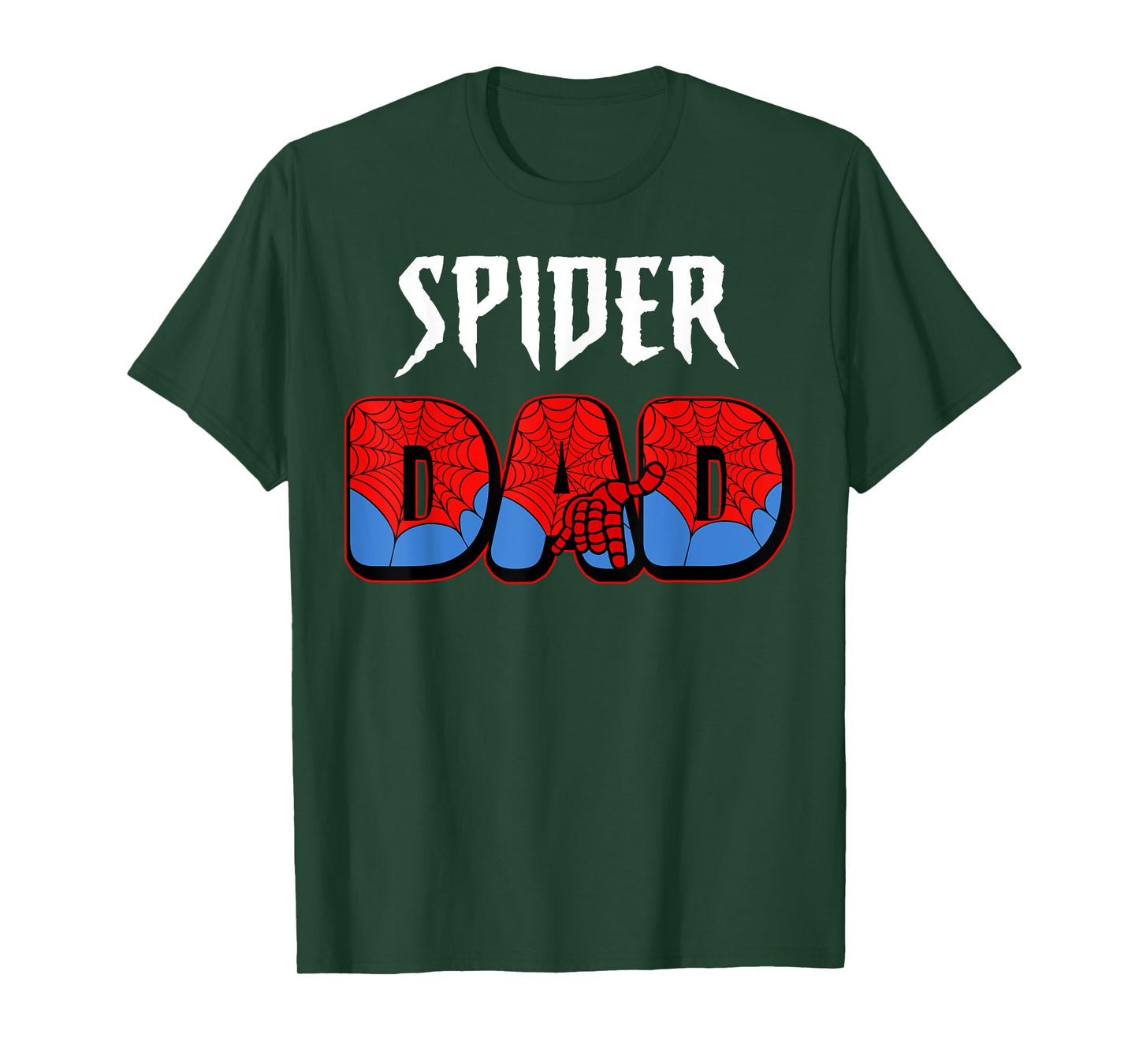 Mens Spider Dad Design Father's Day Matching Family Birthday T-Shirt