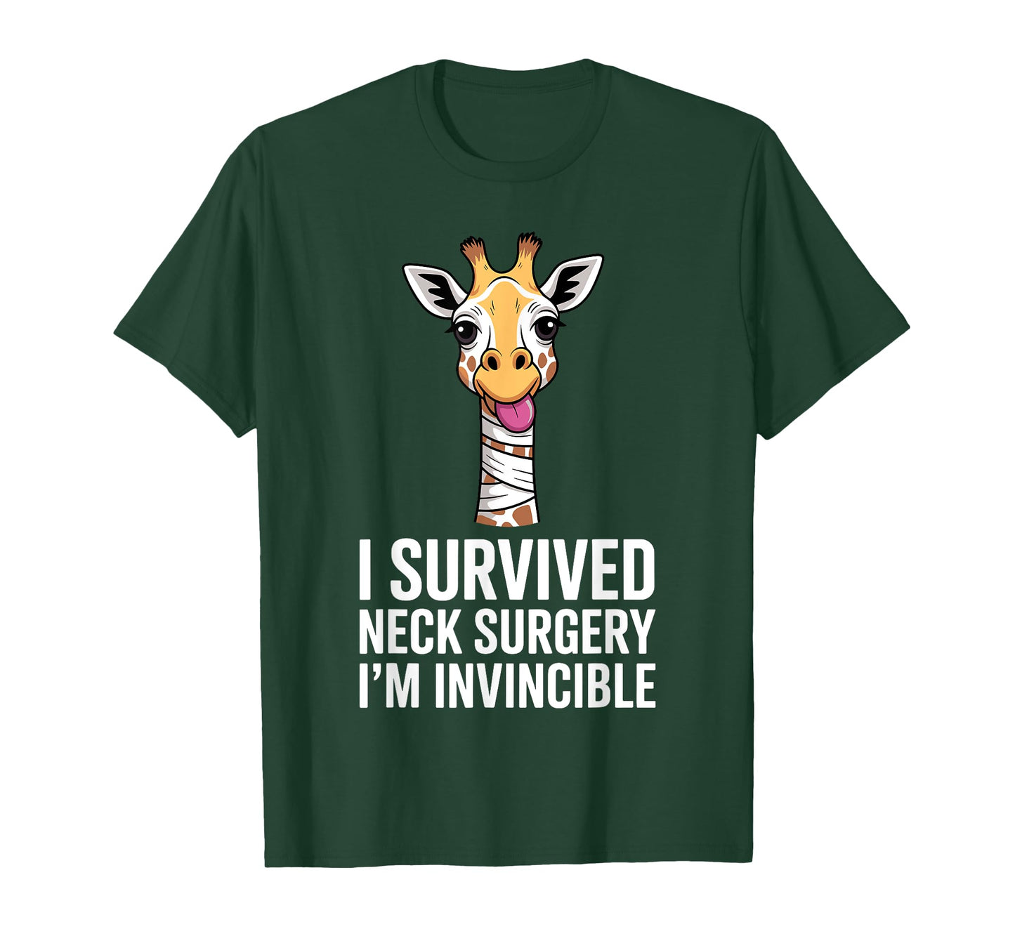 Neck Surgery Art For Men Women Kids Neck Surgery Recovering T-Shirt