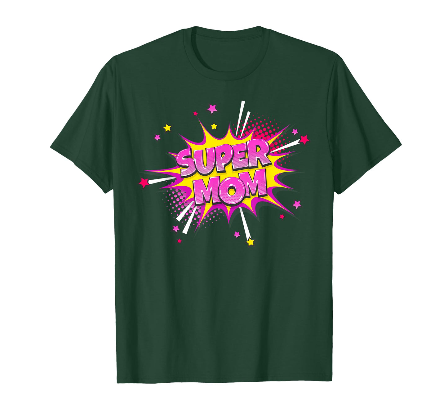 Super Mom Shirt Mama Mothers Day Mommy Vintage Mom Comic T-Shirt