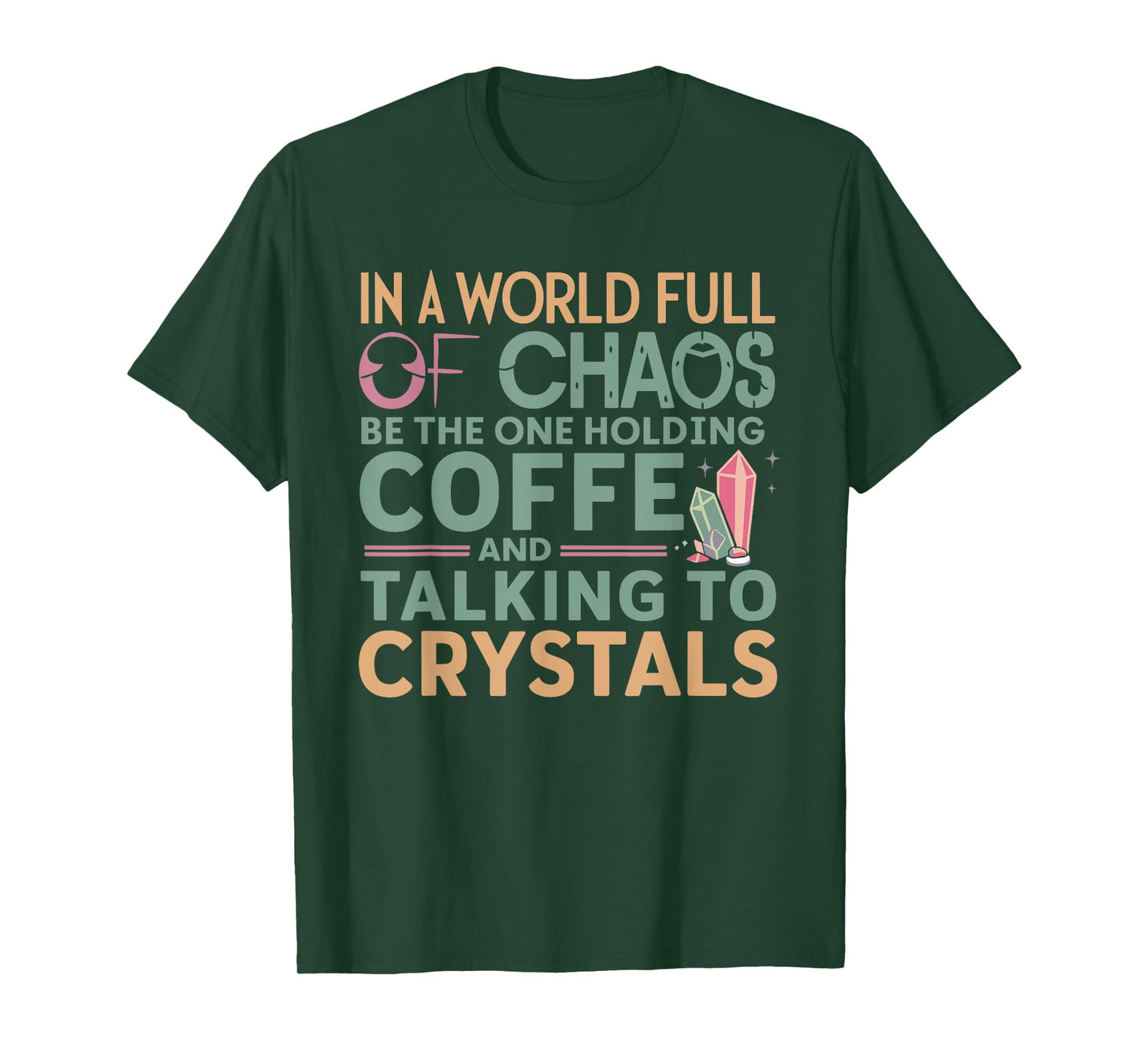 Funny Crystal Healing Crystals and Stones Meditation Yoga T-Shirt