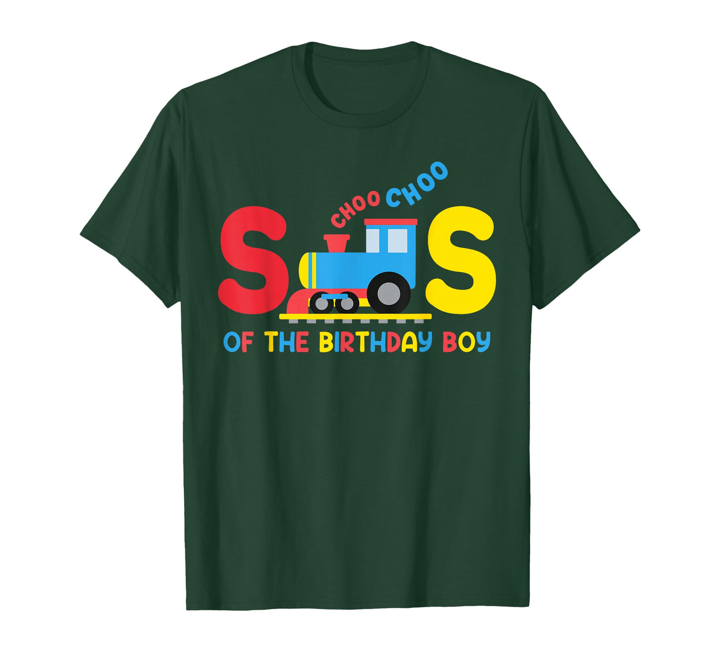 Sister Of The Birthday Boy Funny Choo Train Family Matching T-Shirt