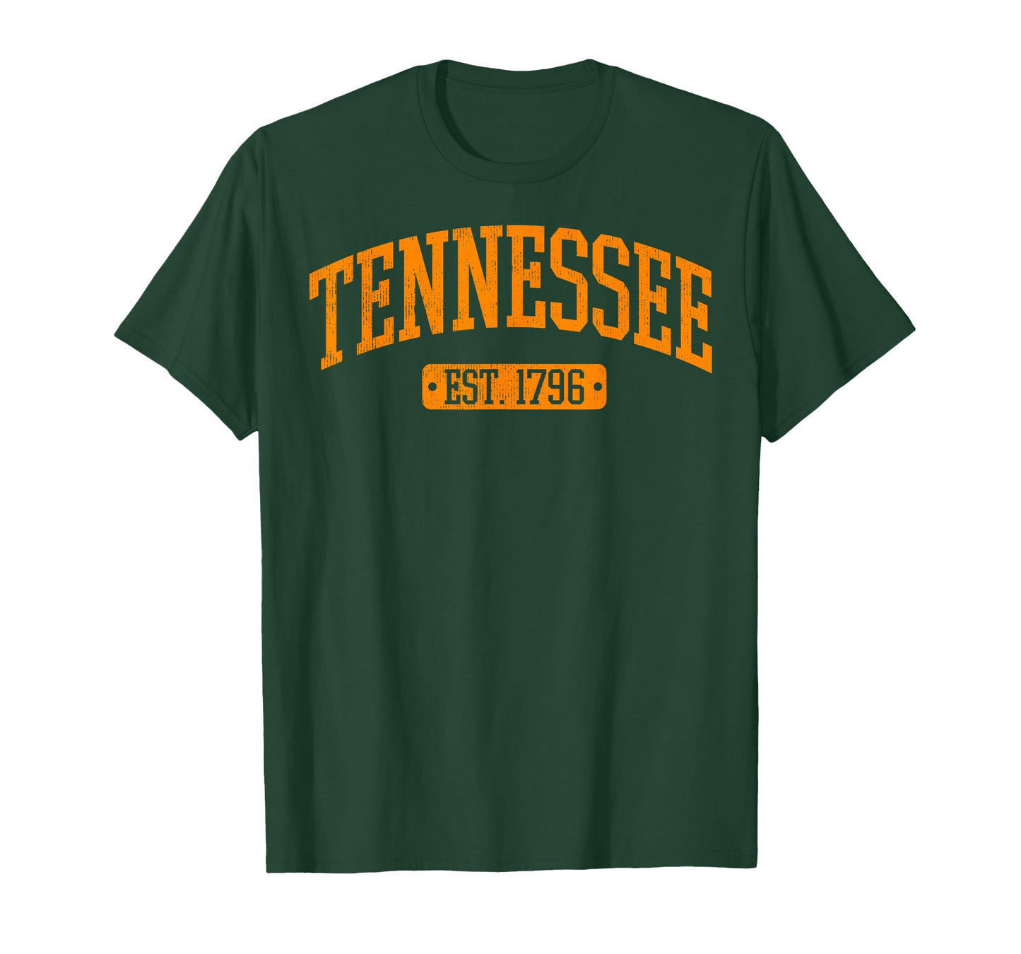 Classic TN Orange Print Retro Varsity Vintage Tennessee T-Shirt