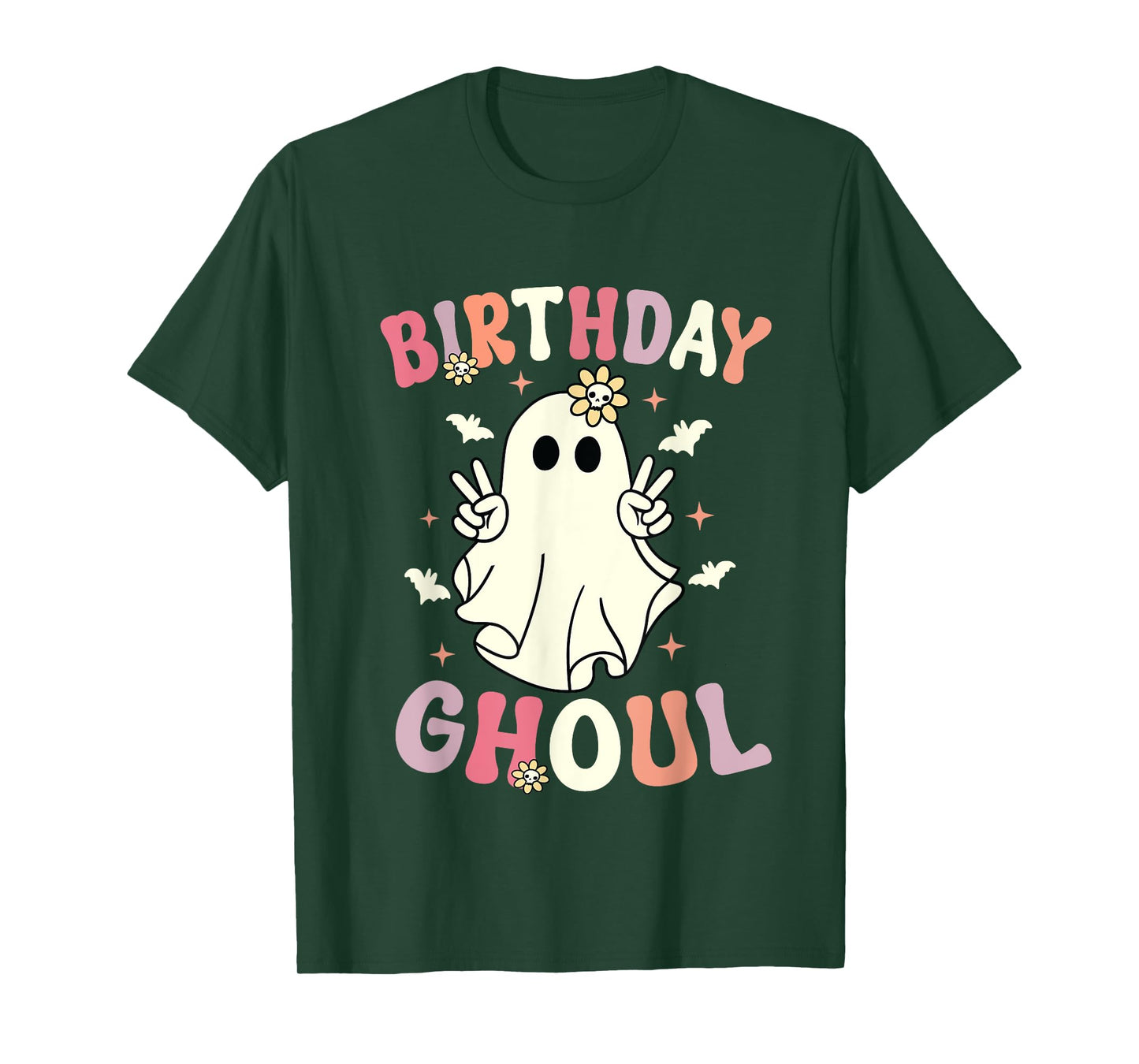 Halloween Birthday Ghoul Cute Ghost Halloween Spooky T-Shirt