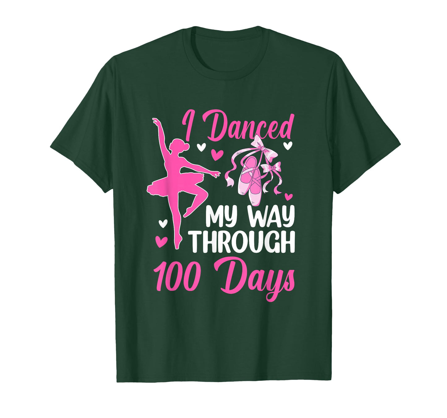 I Danced My Way Through 100 Days Ballet 100 Days of School T-Shirt