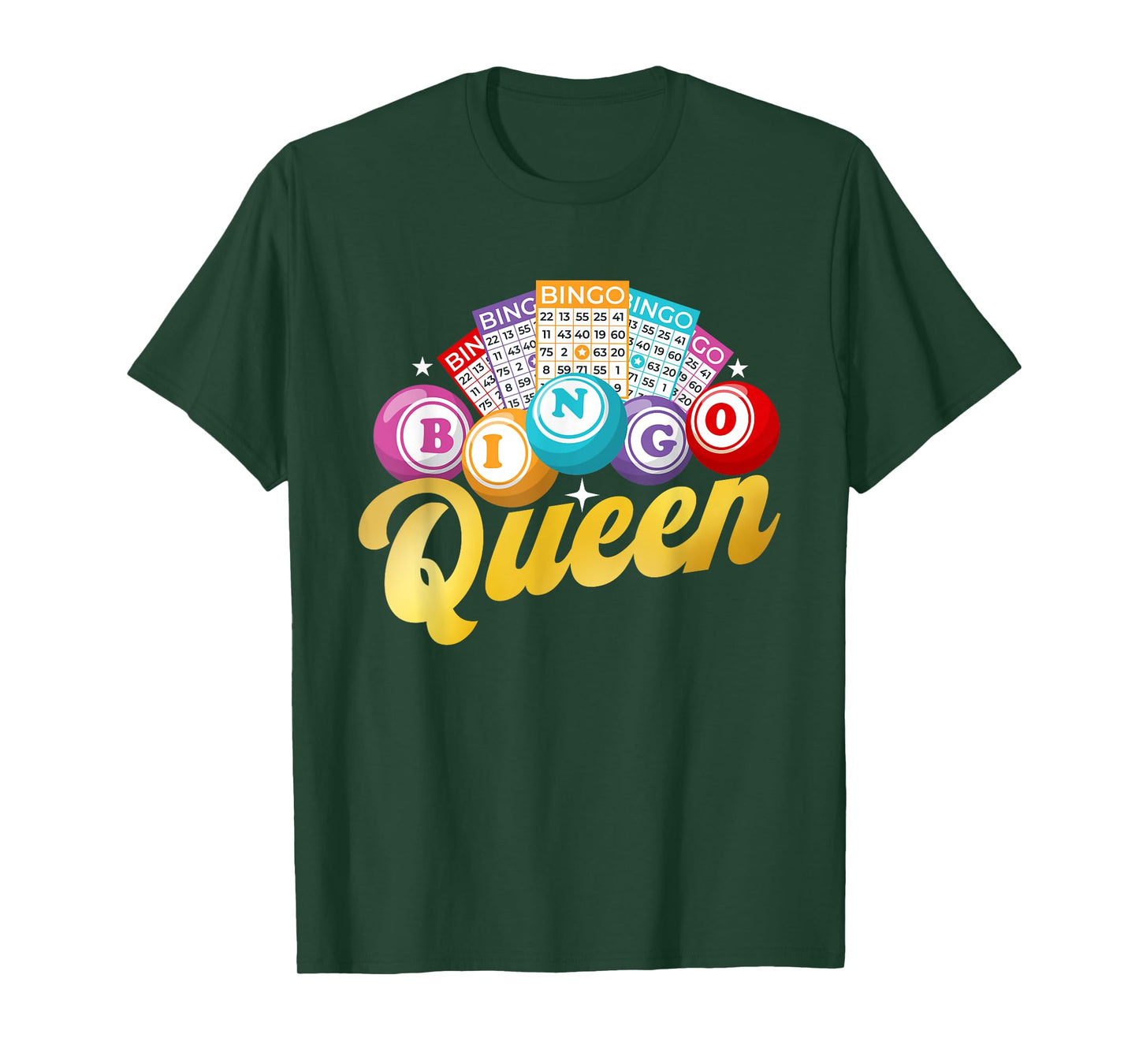 Bingo Queen - Bingo Lover Gambler Gambling T-Shirt