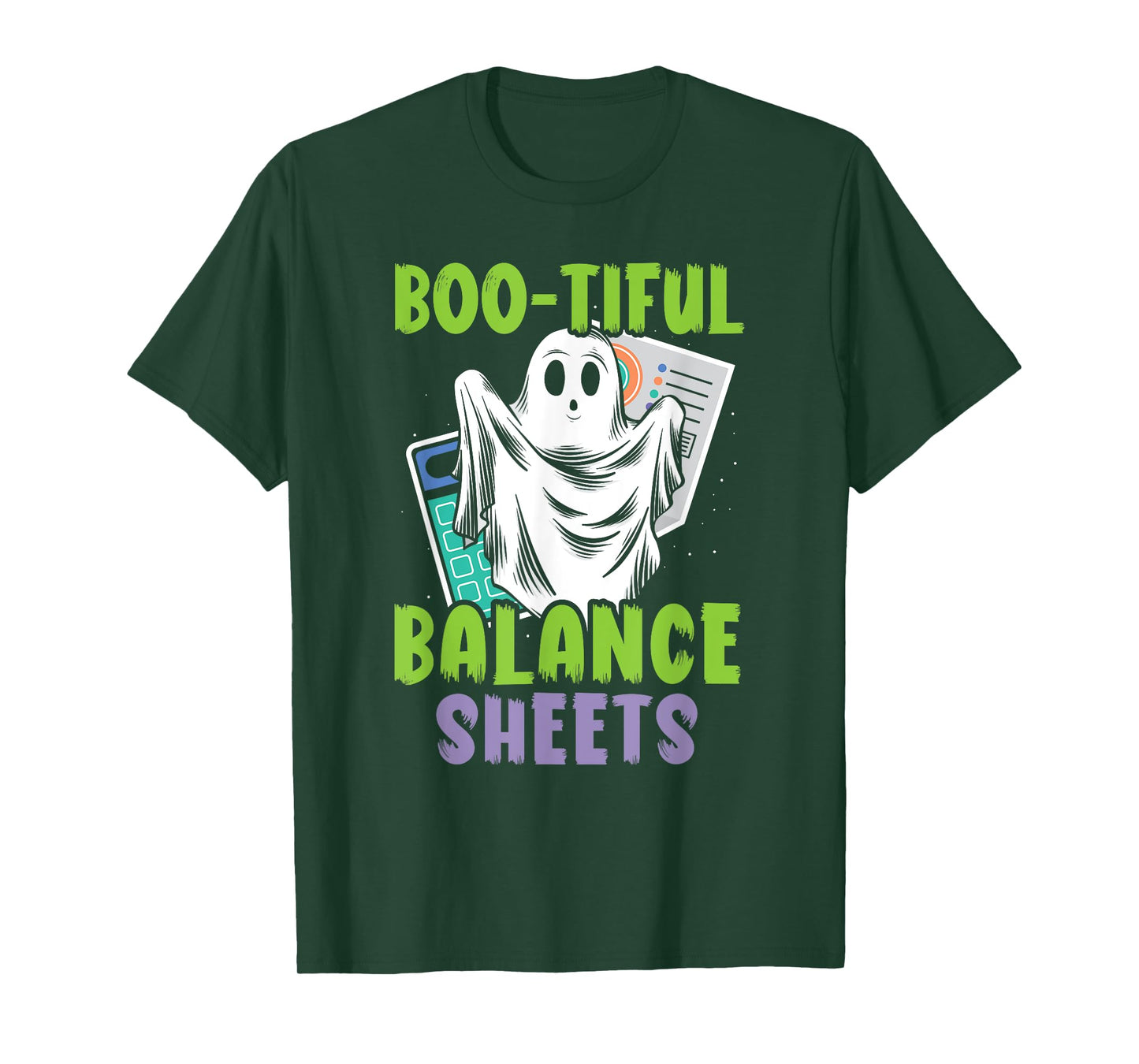 Boo-tiful Balance Sheets Scary Accountant Halloween T-Shirt