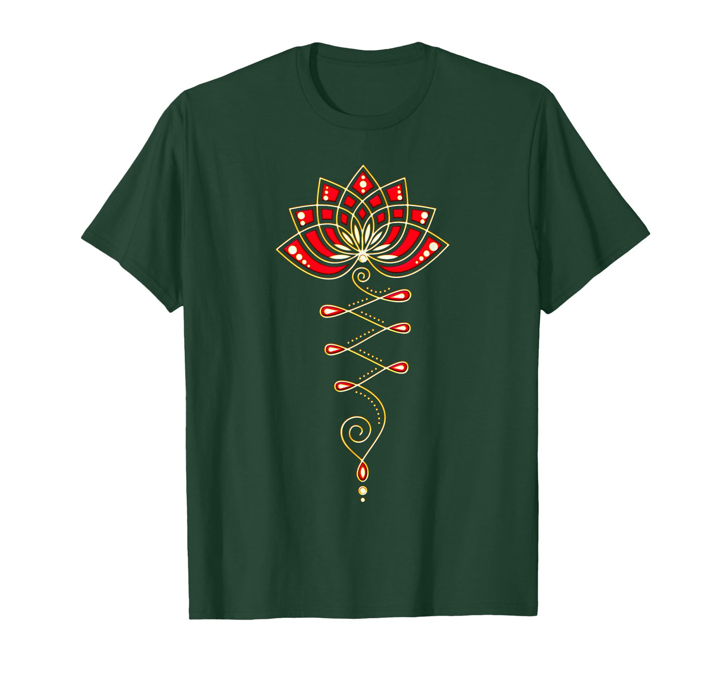 Lotus Flower Unalome Yoga Meditation Awareness Zen T-shirt
