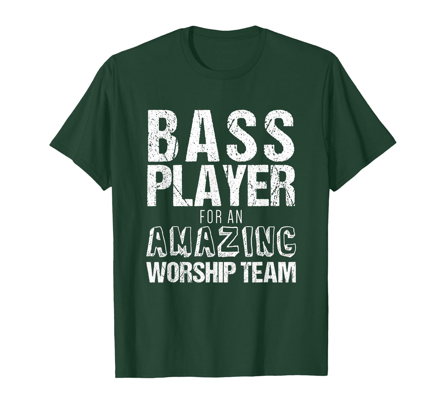 Christian Bass Guitar Shirt | Bass Player Amazing Worship T-Shirt