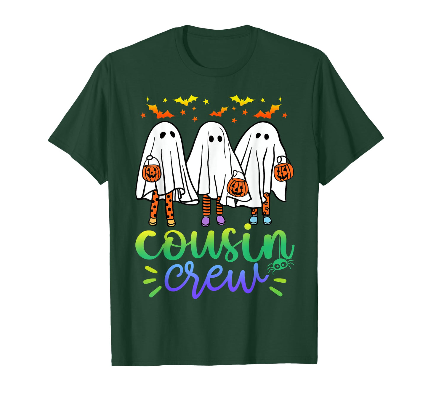 Boo Cousin Crew Halloween Ghost Trick Treat Squad Matching T-Shirt