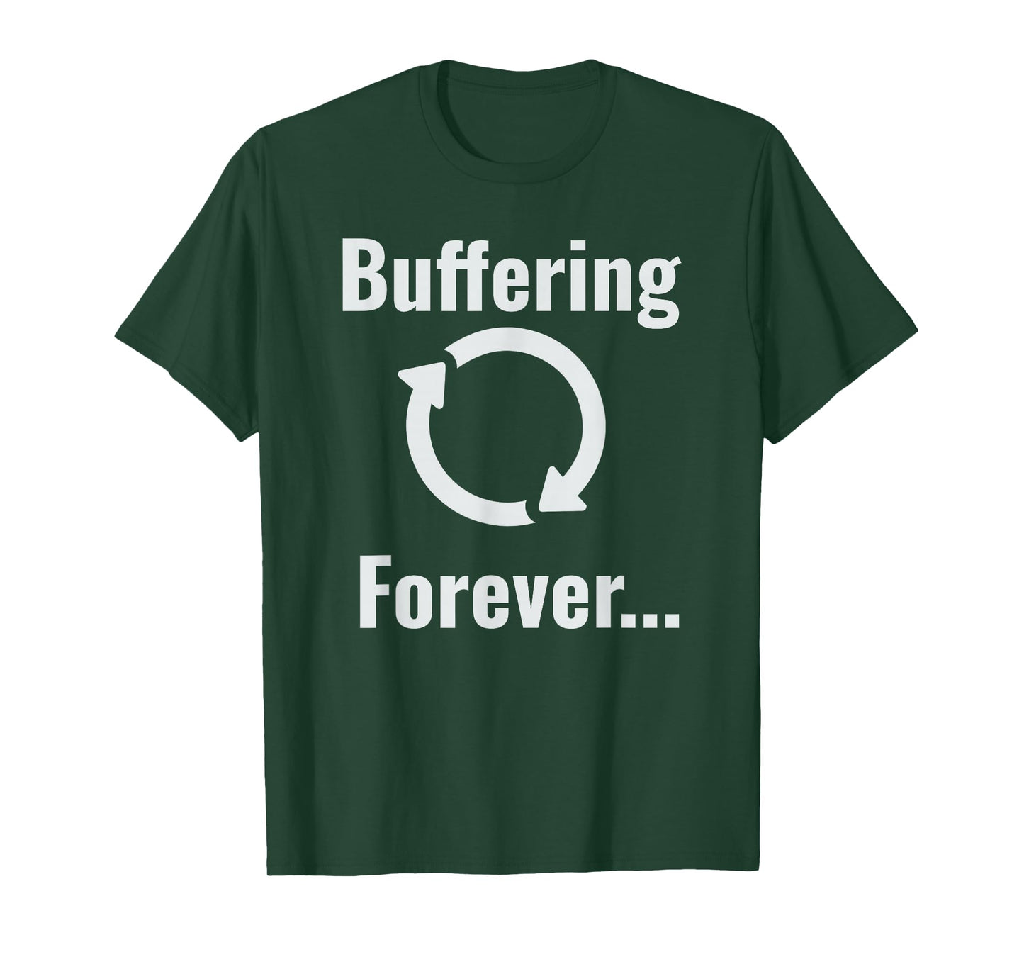 Buffering Forever Symbol T-Shirt