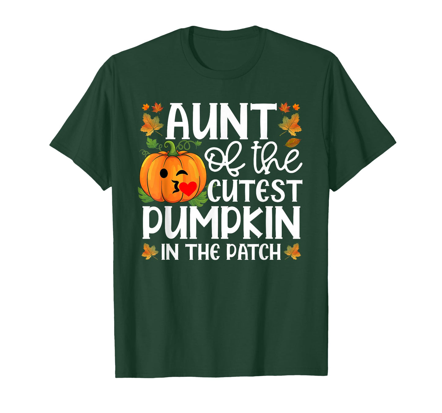 Aunt of The Cutest Pumpkin in The Patch Halloween T-Shirt